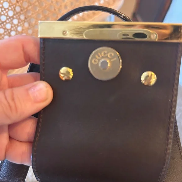 Gucci Vintage Brown Leather Tote Bag - Picture 4 of 8